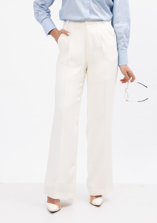 Pantalon Ligne — Blanc neige