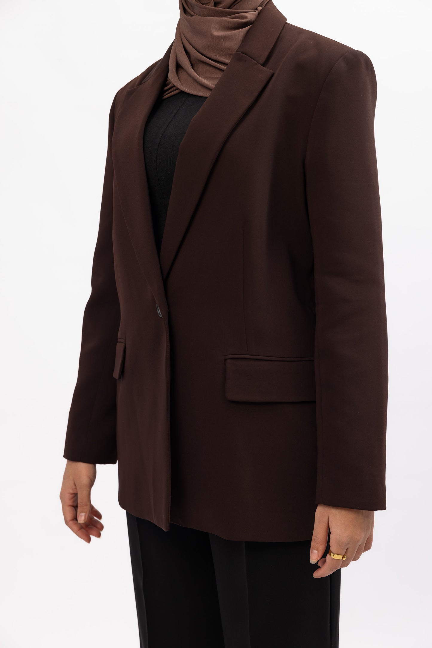 Blazer Ligne — Marron Chocolat