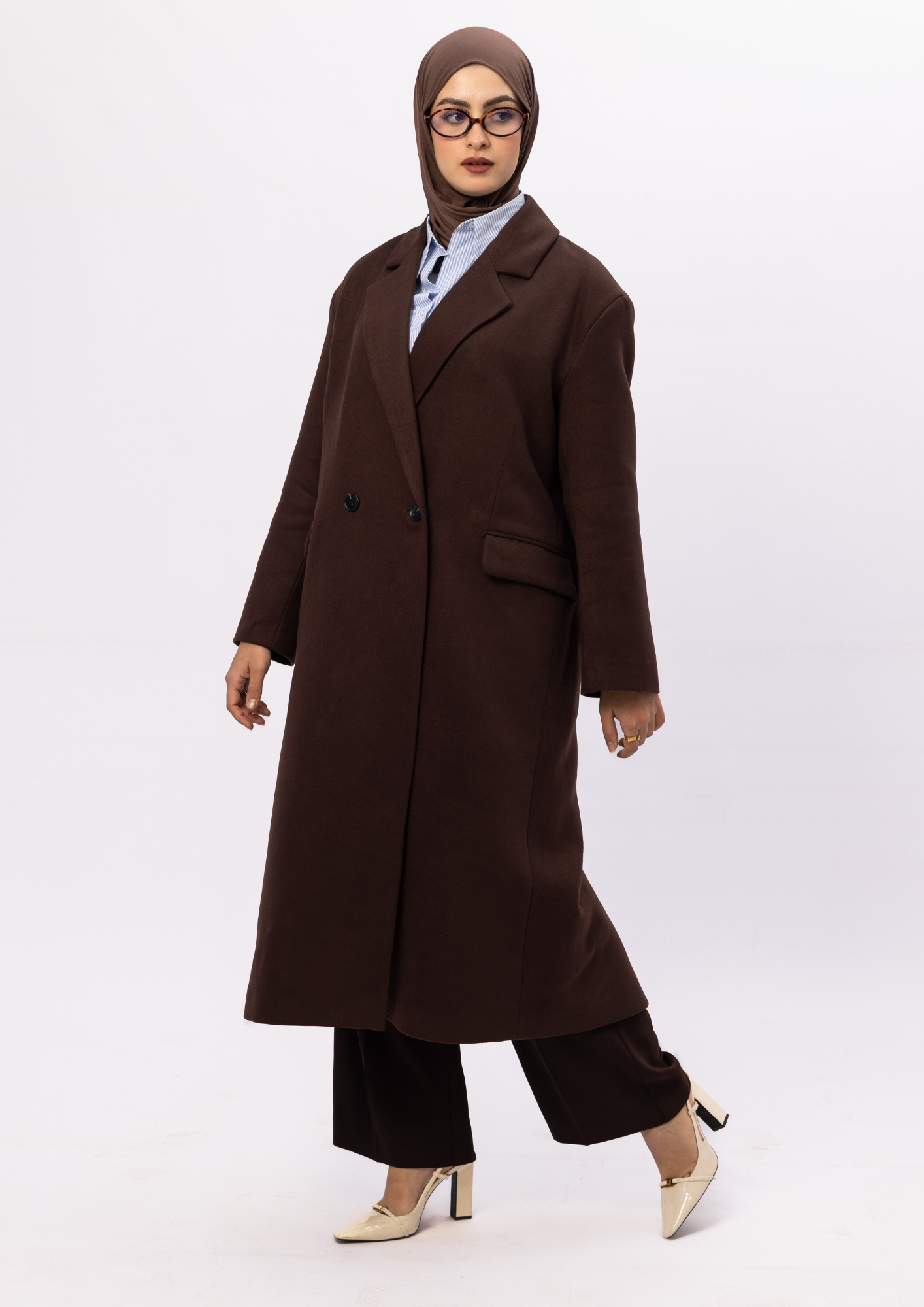 Manteau Élan — Marron Chocolat