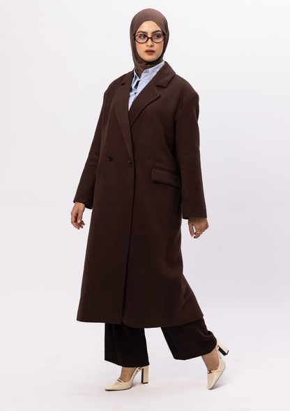 Manteau Élan — Marron Chocolat