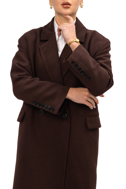 Manteau Élan — Marron Chocolat