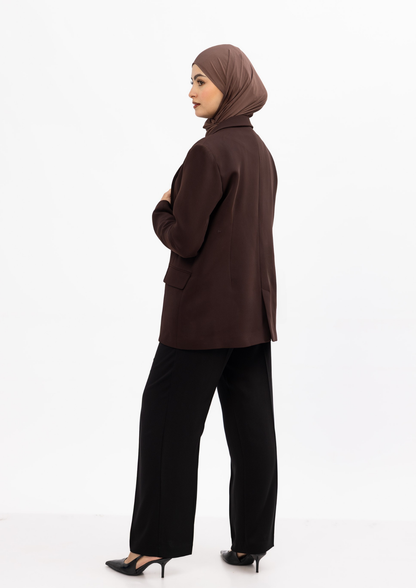 Blazer Ligne — Marron Chocolat