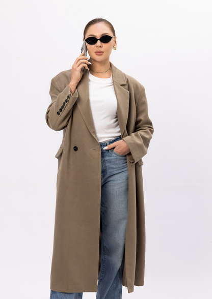 Manteau Élan — Taupe