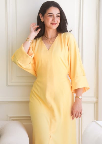 Robe Soleil - Jaune beurre