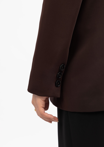 Blazer Ligne — Marron Chocolat